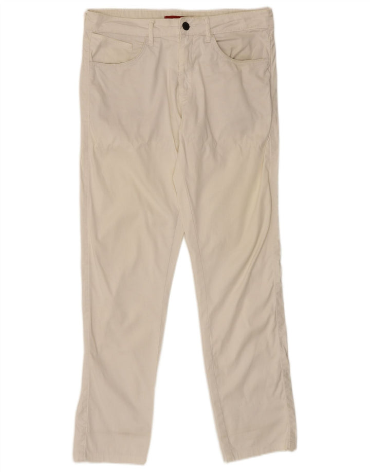 Zara Herre Slim Casual Bukser EU 40 Medium W31 L29 Hvid