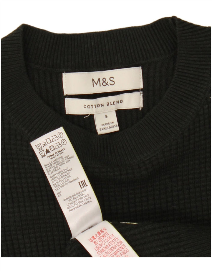 Marks & Spencer Herre sweater med rund hals, lille Khaki Polyester
