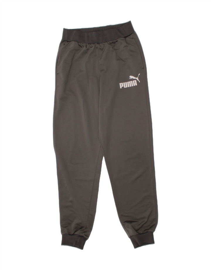 PUMA Boys Tracksuit Trousers Joggers 15-16 Years  Grey Polyester Vintage Puma and Second-Hand Puma from Messina Hembry 
