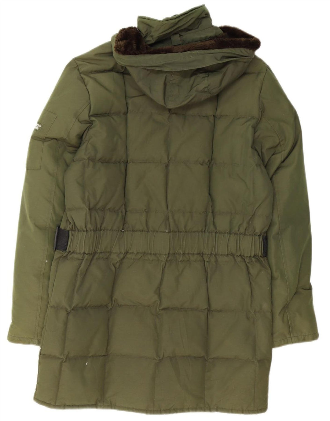 WOOLRICH Mens Hooded Padded Coat UK 38 Medium Green