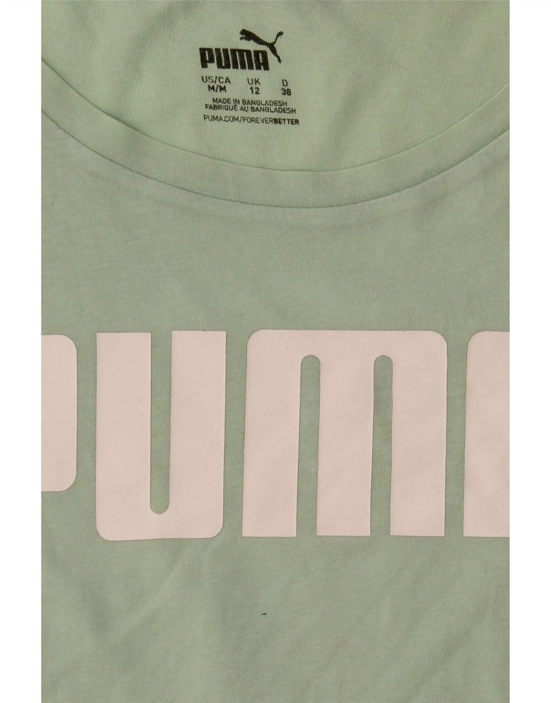 Puma Grafisk T-shirt top til kvinder DK 12 Mellemgrøn