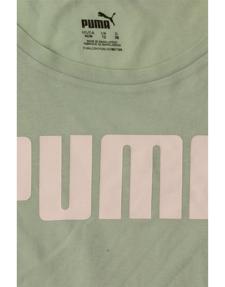 Puma Grafisk T-shirt top til kvinder DK 12 Mellemgrøn
