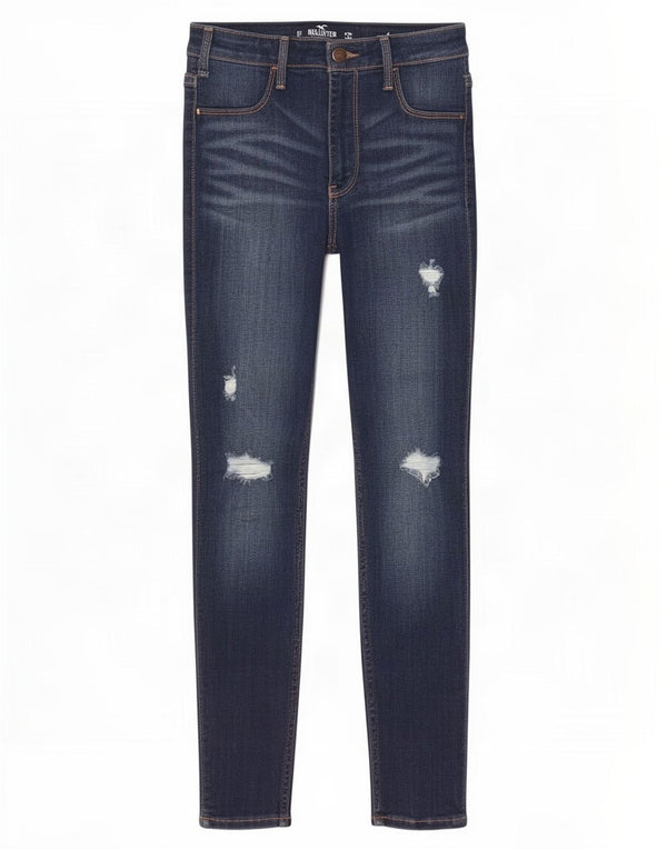 Hollister Womens High Rise Jegging Jeans US 3 Small W26 L26 Navy Blue