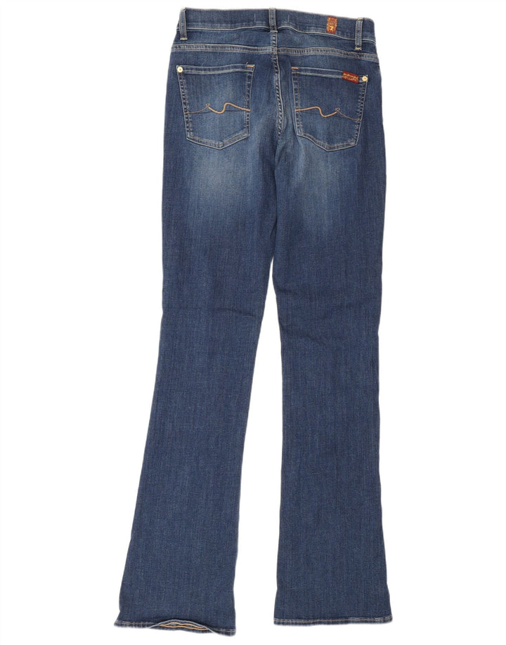 7 For All Mankind Dame Bootcut Jeans W28 L34 Blå Bomuld