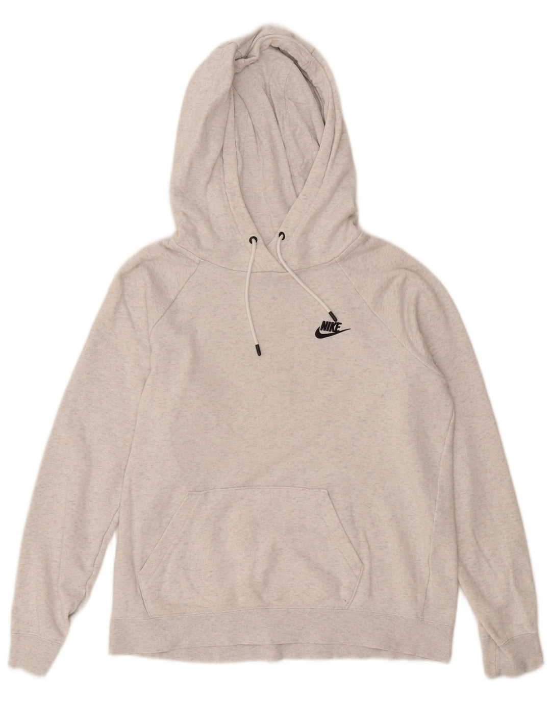 Nike Dame Hættetrøje UK 14 Medium Grey Bomuld