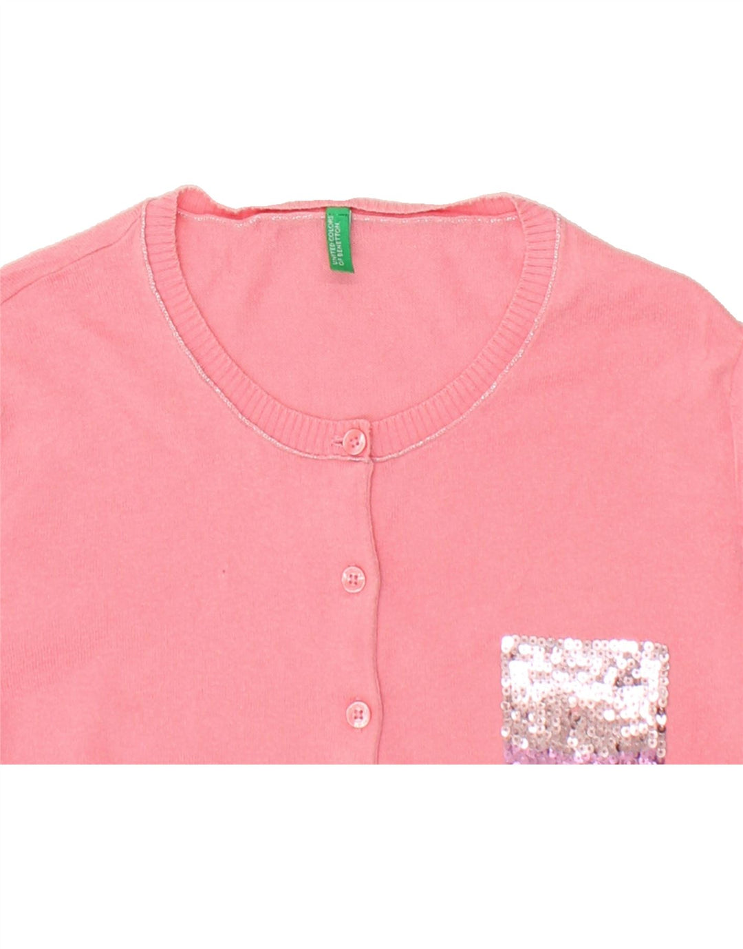 BENETTON Womens Cardigan Sweater UK 10 Small Pink Vintage Benetton and Second-Hand Benetton from Messina Hembry 