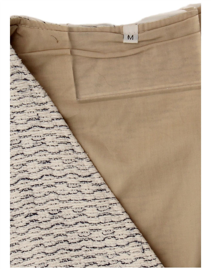 Vintage vest til mænd, medium hvid flækket