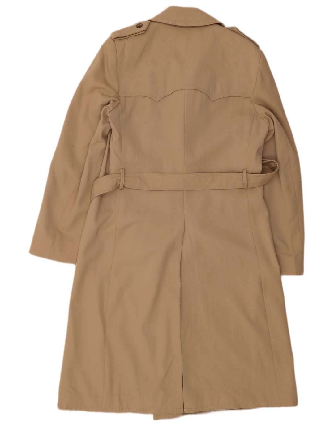 Vintage herre dobbeltradet frakke UK 38 Medium Beige Virgin Wool