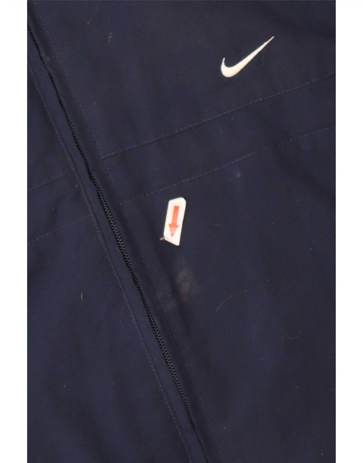 Nike Træningsdragt til mænd, topjakke UK 38/40 Medium Navy Blue Polyester