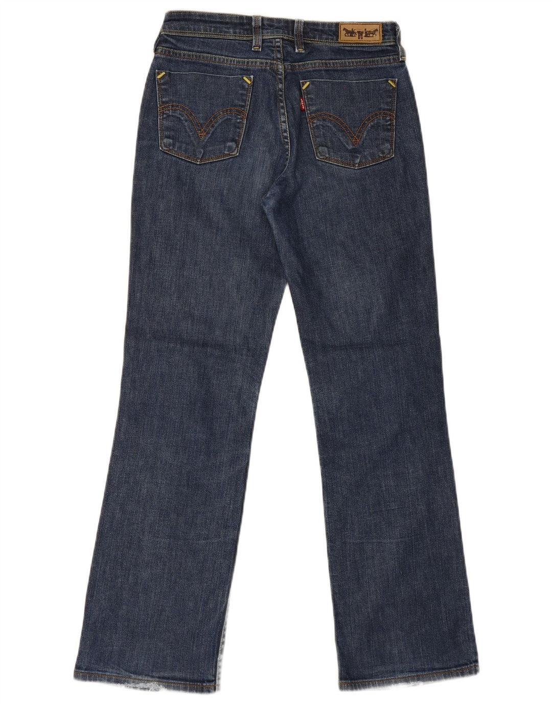 Levi's Dame 627 Straight Jeans W28 L30 Blå Bomuld