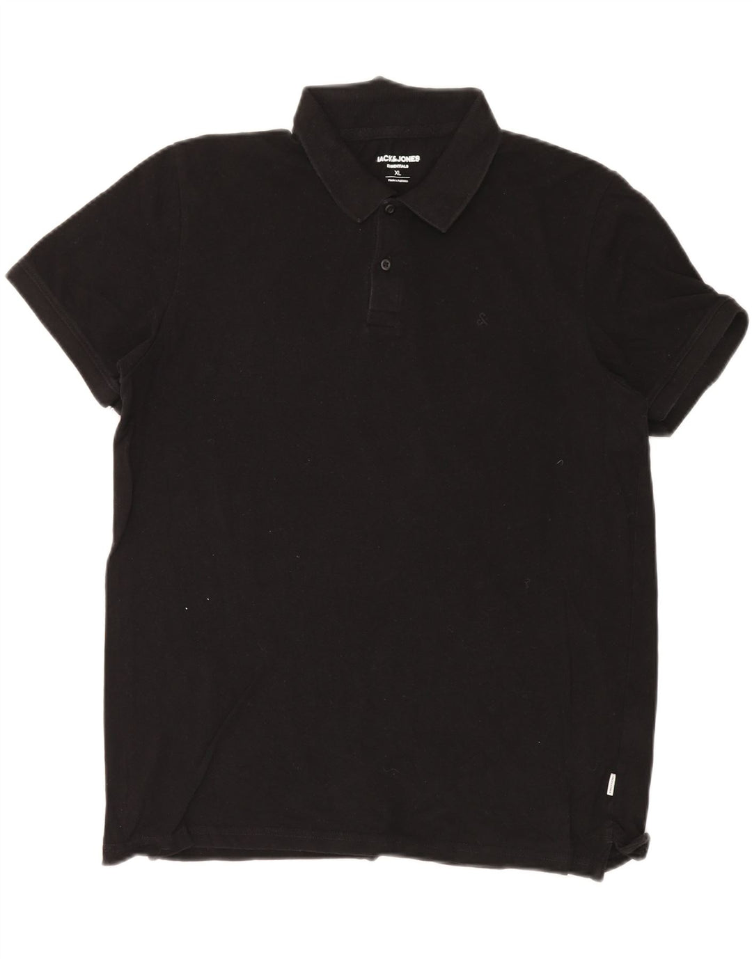 JACK & JONES Poloshirt til mænd XL Sort bomuld