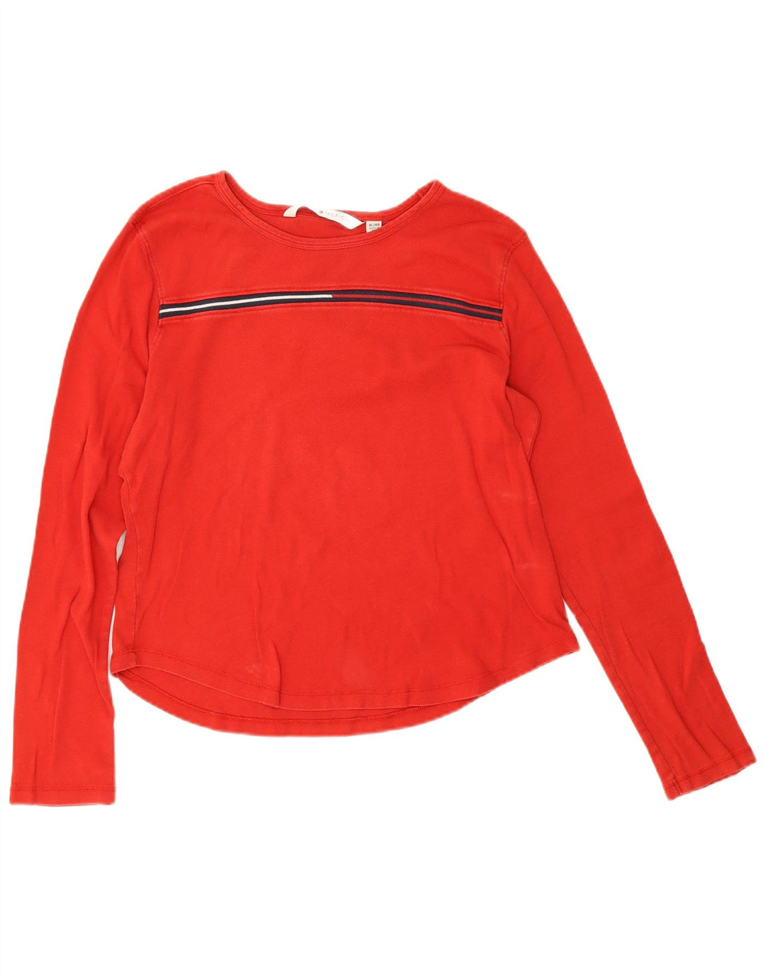 Tommy Hilfiger Dame Top Langærmet UK 18 XL Rød