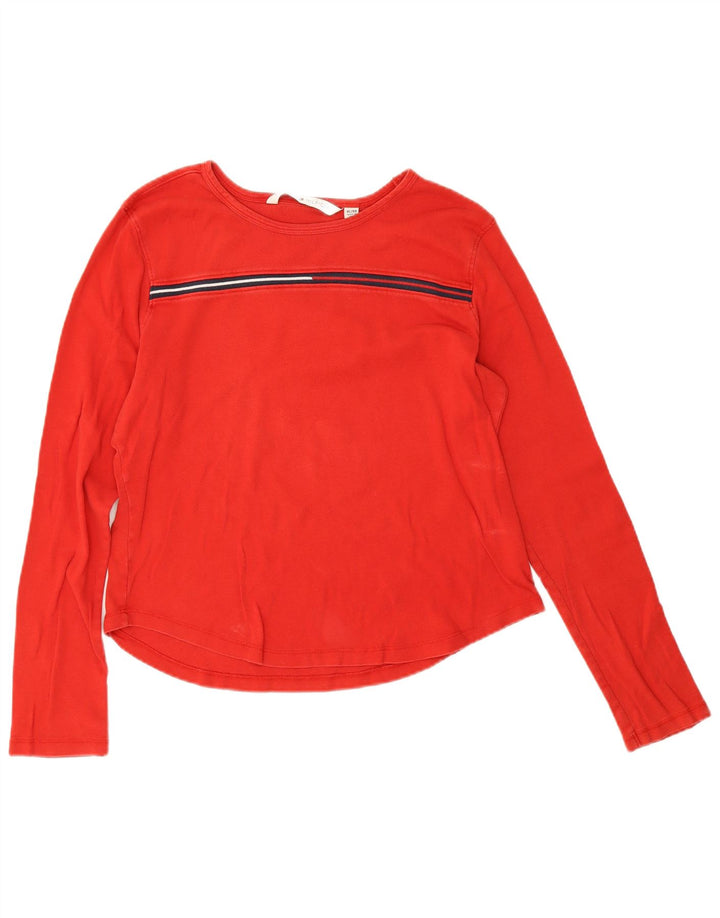 Tommy Hilfiger Dame Top Langærmet UK 18 XL Rød