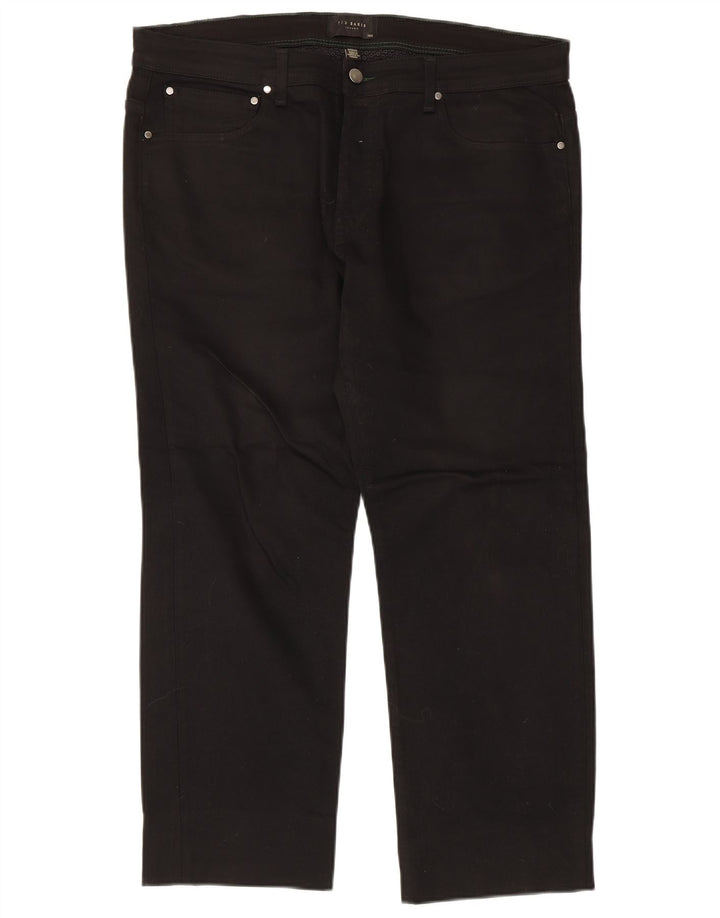 Ted Baker Straight Jeans til mænd W36 L26 sort bomuld