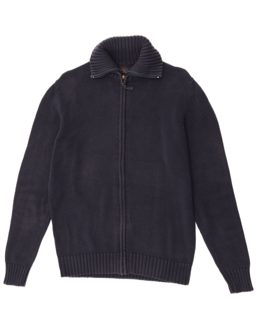 Zara Herre cardigan sweater Medium Marineblå