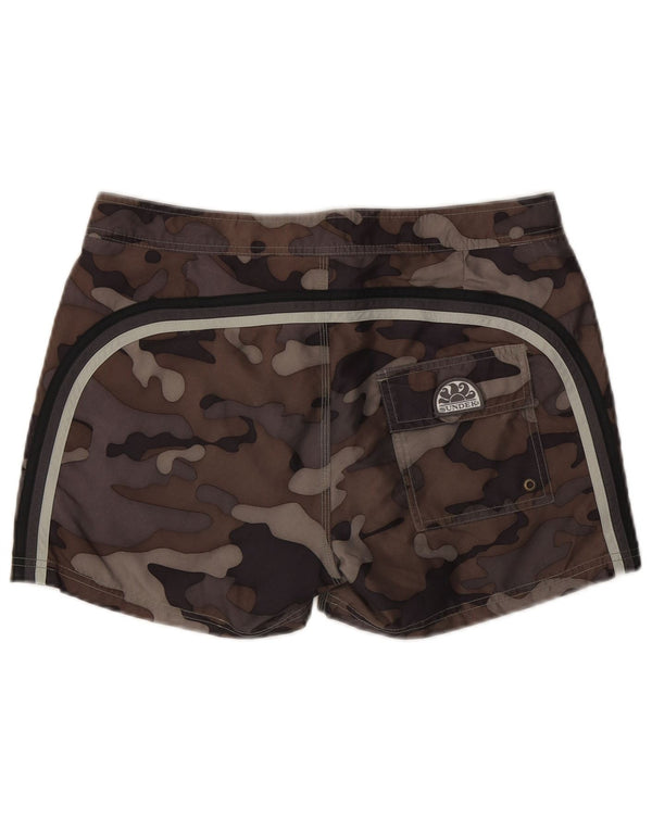 Sundek Herre badeshorts W32 Large Brown Camouflage Polyester