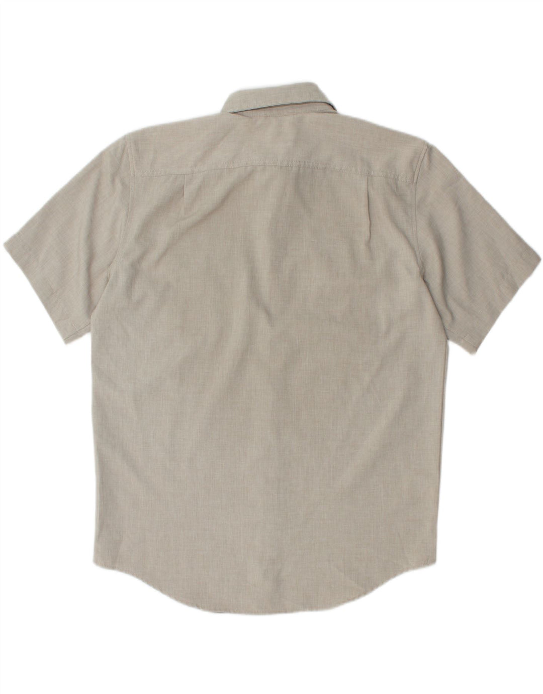 ORVIS Mens Short Sleeve Shirt Medium Grey Polyester Vintage Orvis and Second-Hand Orvis from Messina Hembry 