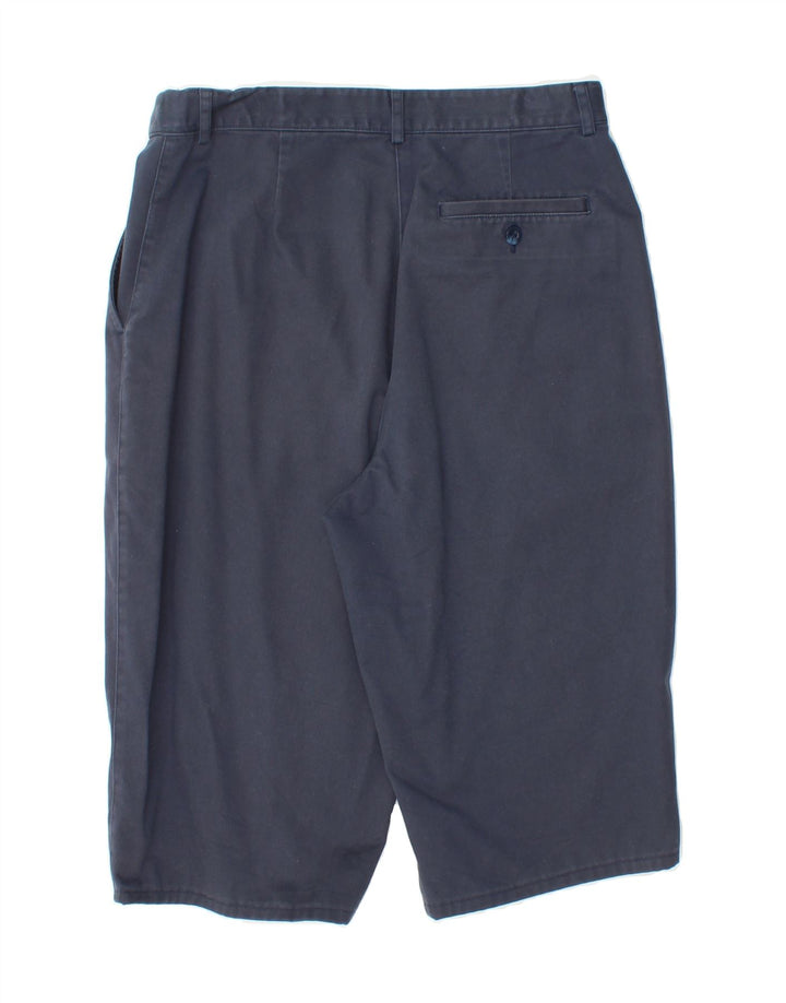 L.L.BEAN Womens Original Fit Bermuda Shorts US 12 Large W30  Navy Blue Vintage L.L.Bean and Second-Hand L.L.Bean from Messina Hembry 