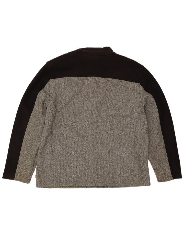 IZOD Træningsdragt til mænd Topjakke XL Grå Colourblock Polyester