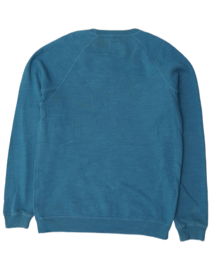 Jack Wills Herre Grafisk Sweatshirt Jumper Medium Blå Bomuld