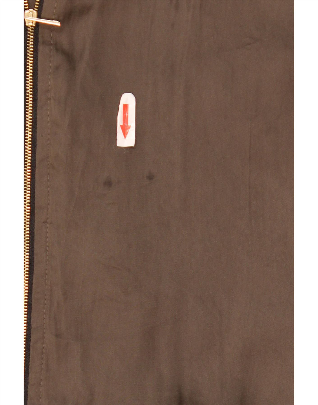 Zara Womens Oversized Bomber Jacket UK 10 Small Khaki Colourblock Polyester