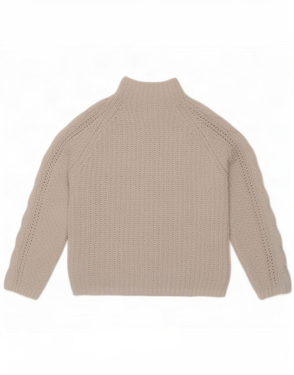 Marks & Spencer Dame Turtle Neck Jumper Sweater UK 14 Medium Beige