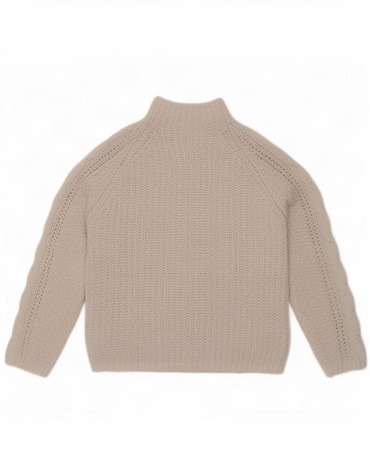 Marks & Spencer Dame Turtle Neck Jumper Sweater UK 14 Medium Beige