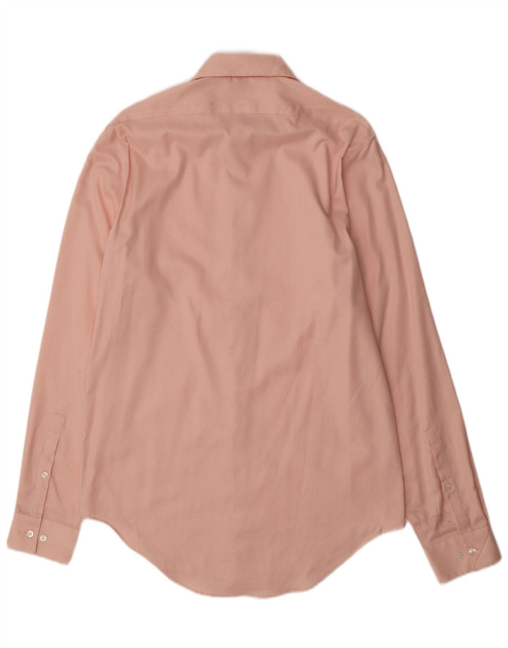 CALVIN KLEIN Herre Slim Fit skjorte størrelse 15 Medium Pink Bomuld