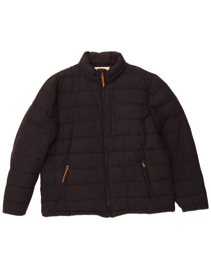 FAT FACE Herre polstret jakke UK 44 2XL Sort Bomuld