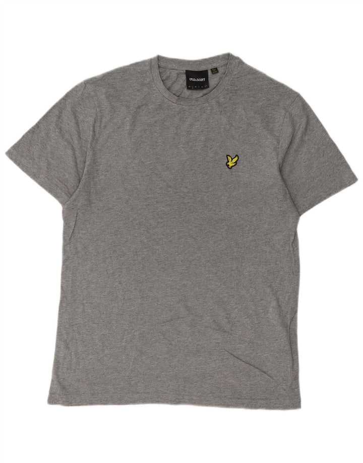 Lyle & Scott Herre T-Shirt Top Lille Grå Bomuld