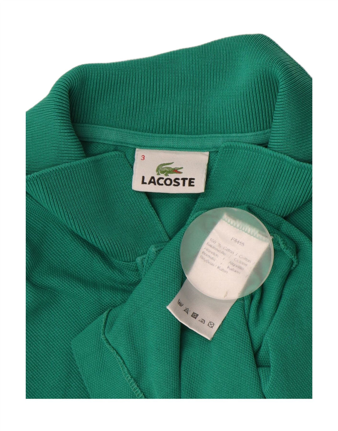 LACOSTE Poloshirt til mænd størrelse 3 Lille grøn bomuld