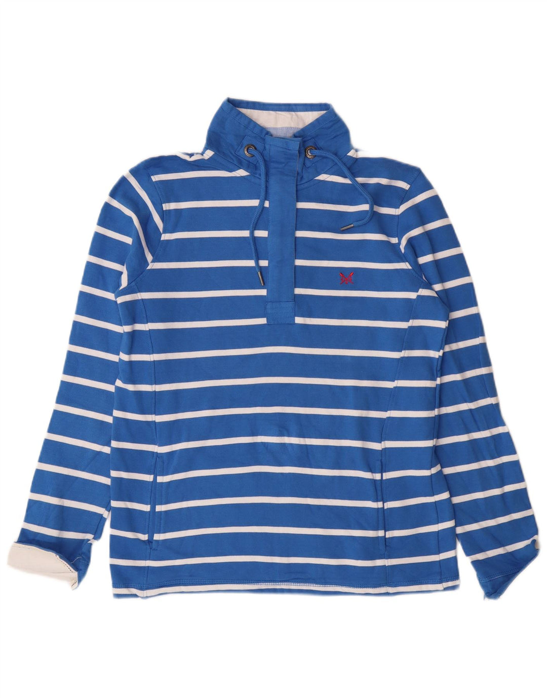 Crew Clothing Dame Oversized Sweatshirt Jumper UK 8 Small Blue Cotton