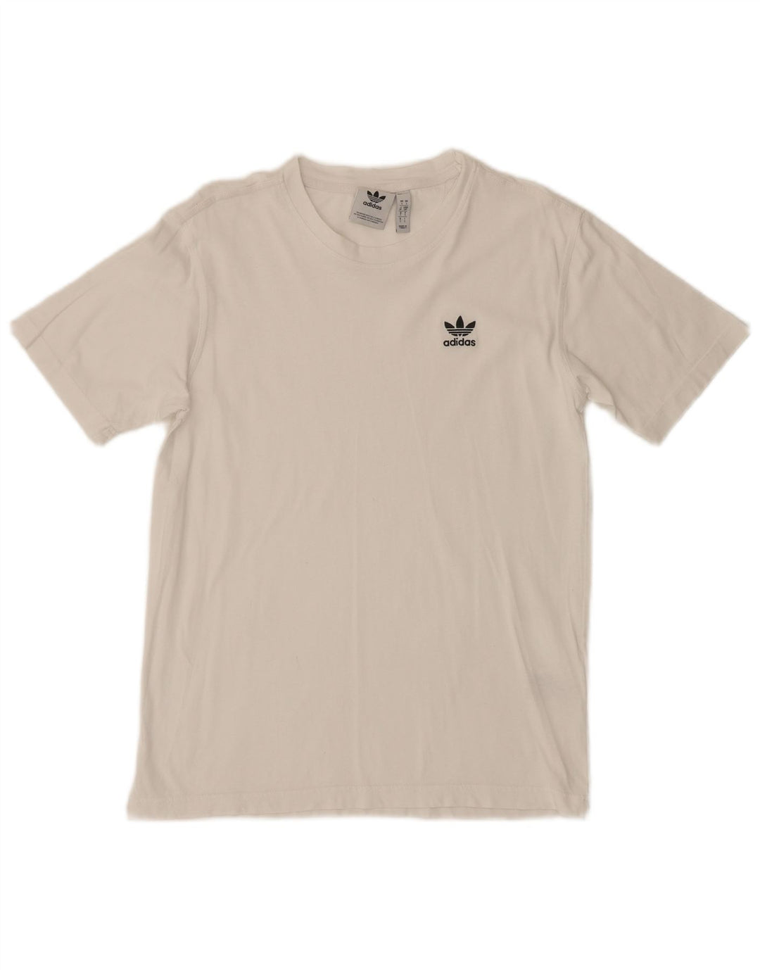 Adidas herre T-shirt top lille hvid bomuld