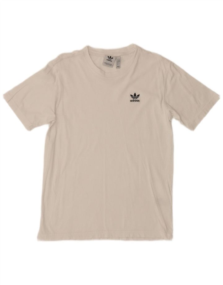 Adidas herre T-shirt top lille hvid bomuld