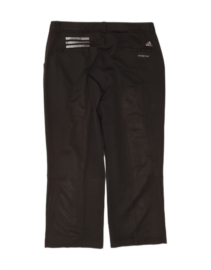 ADIDAS Womens Climacool Straight Capri Trousers W38 L26 Black Polyester Vintage Adidas and Second-Hand Adidas from Messina Hembry 