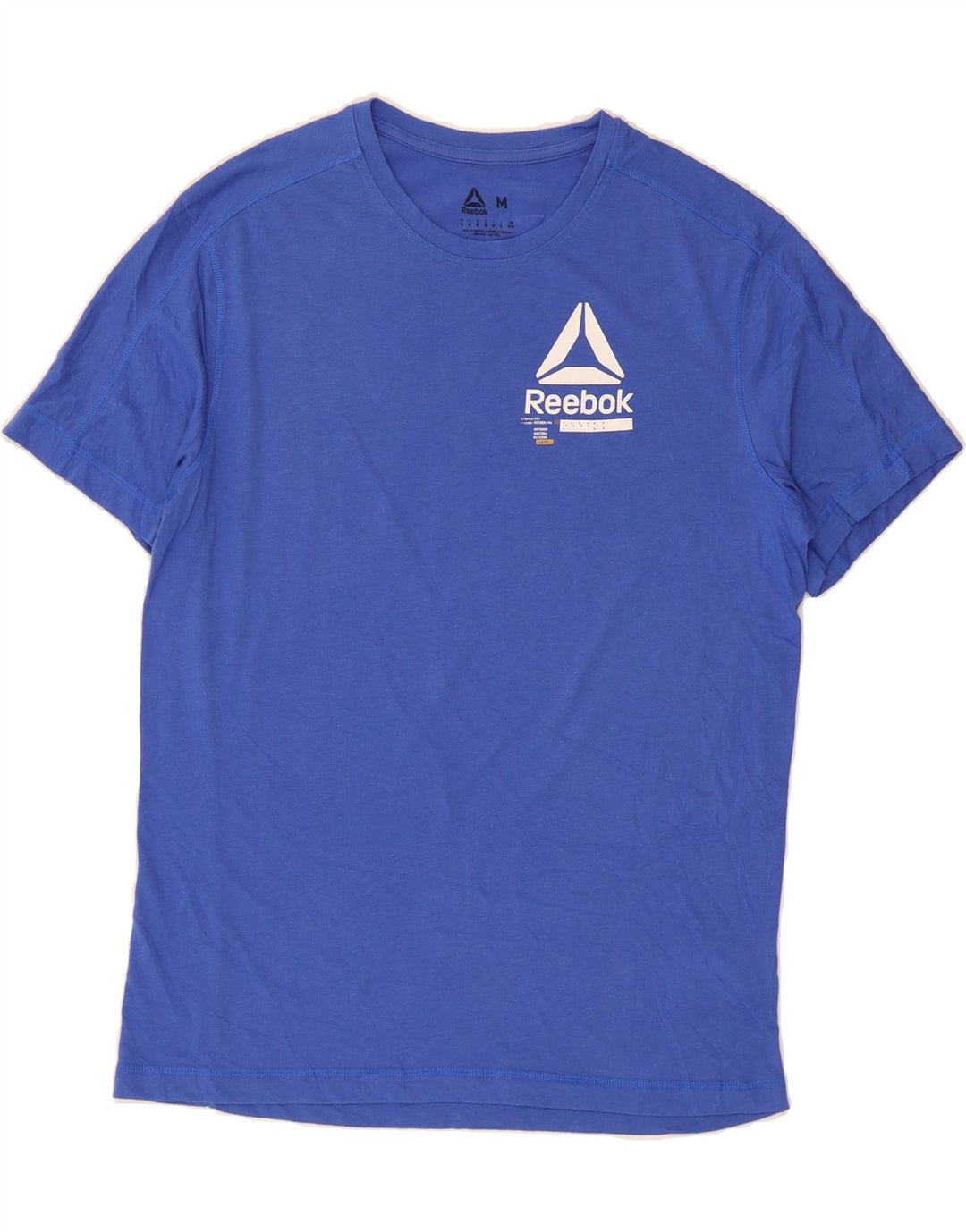 REEBOK Mens Graphic T-Shirt Top Medium Blue Cotton Vintage Reebok and Second-Hand Reebok from Messina Hembry 