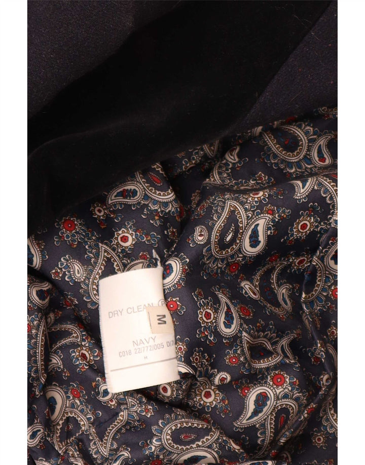 Vintage oversize overfrakke til kvinder UK 14 Medium Navy Blue