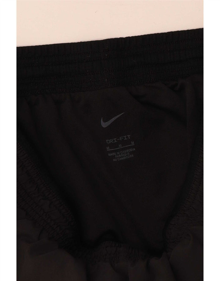 Nike Dame Dri Fit Sports Shorts UK 12 Medium Sort Polyester