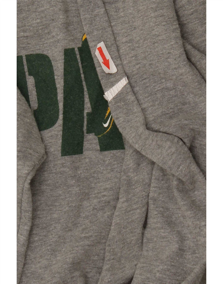 Nike Herre Packers grafisk top langærmet lille grå bomuld