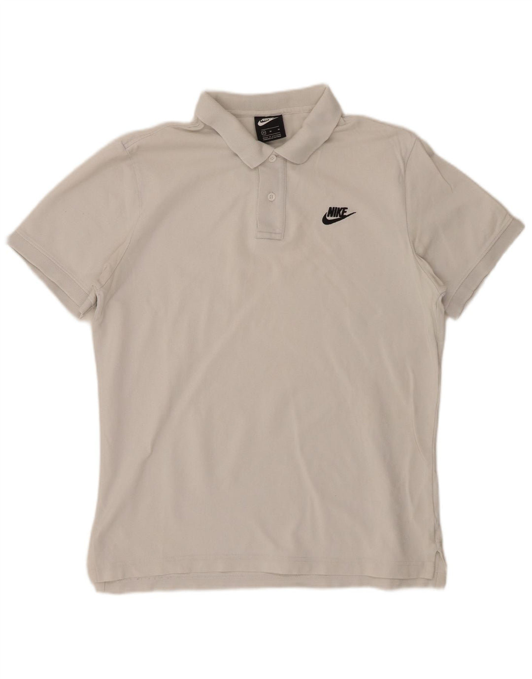 NIKE Poloshirt til mænd Medium hvid bomuld