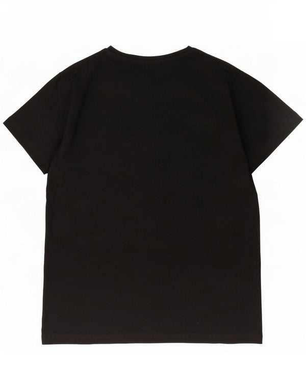 Lyle & Scott Mens T-Shirt Top Medium Black Cotton