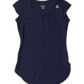 REEBOK Womens T-Shirt Top UK 6 XS Navy Blue Polyester Vintage Reebok and Second-Hand Reebok from Messina Hembry 