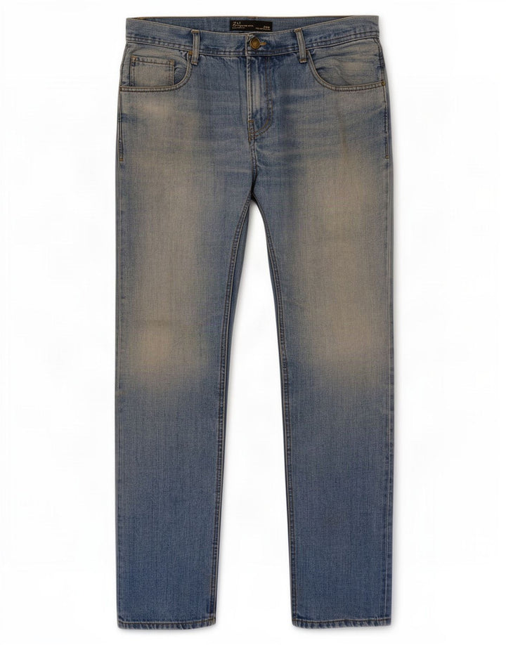 Zara Slim Jeans til mænd W34 L33 Blå