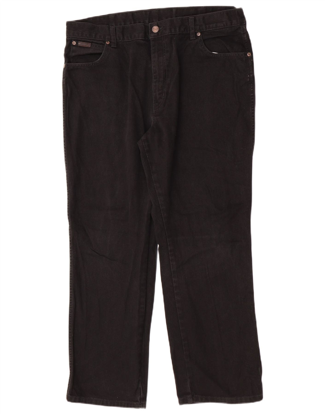 Wrangler Herre Texas Straight Jeans W40 L30 Sort Bomuld