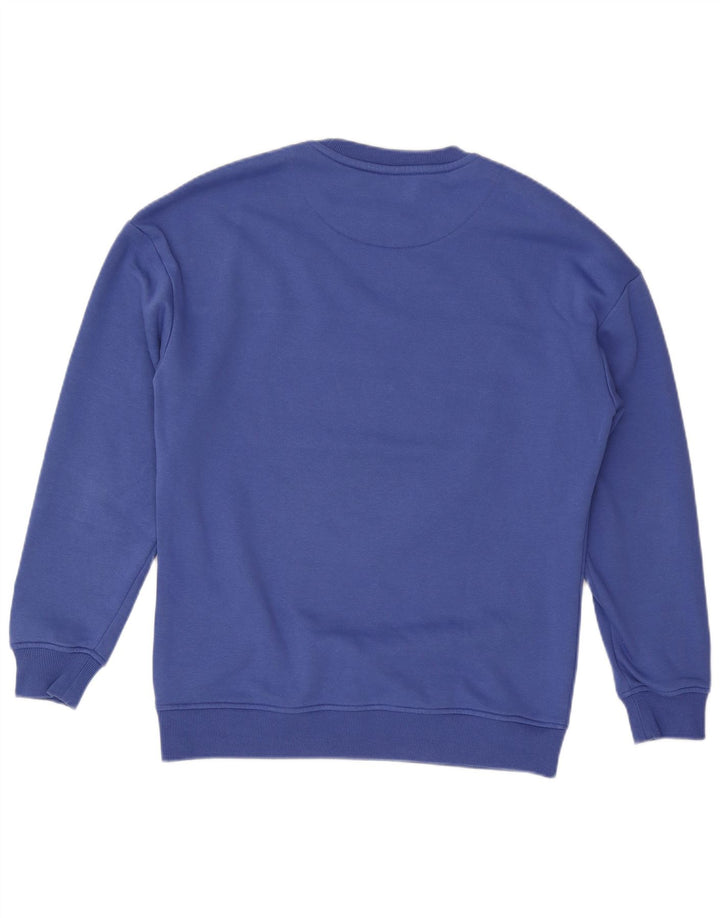 Starter Herre Grafisk Sweatshirt Jumper Medium Blue Colourblock Bomuld