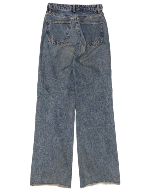 Zara Dame Jeans med brede ben EU 36 XS W26 L33 Blå