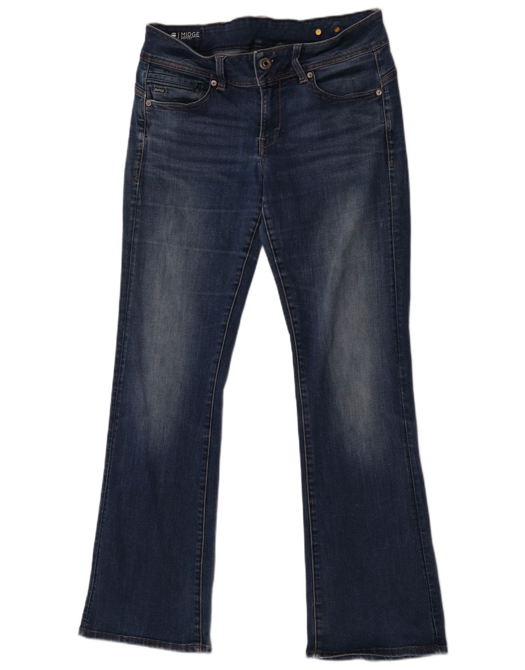 G-Star Dame Midge Bootcut Jeans W31 L32 Blå Bomuld