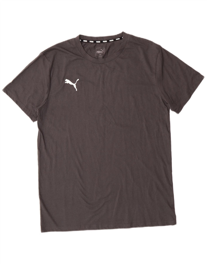 PUMA Herre T-Shirt Top Stor Grå Bomuld