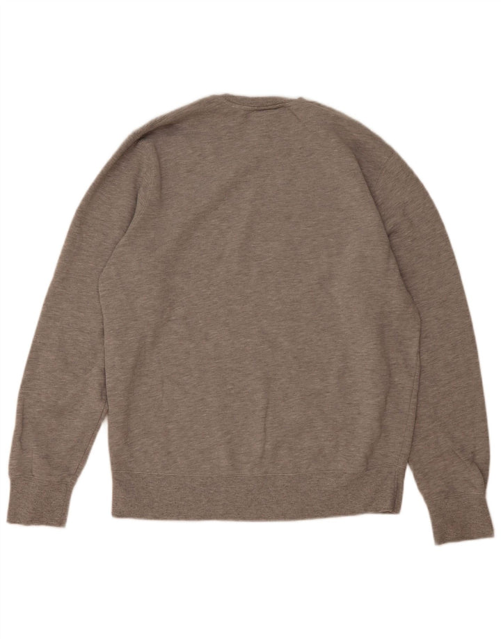 New Balance Herre Sweatshirt Jumper Large Grå Flecked Bomuld