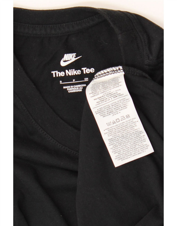 Nike T-shirt top lille sort bomuld til mænd